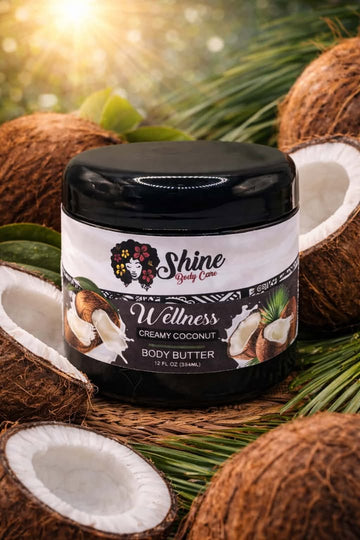 Wellness Body Butter- Creamy Coconut 12 oz