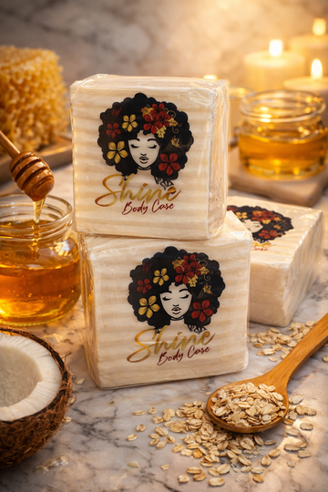 Shine Body Bar- Oatmeal & Honey Goat Milk Soap