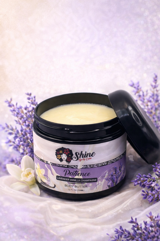 Patience Body Butter- Lavender Vanilla Champagne 12 oz